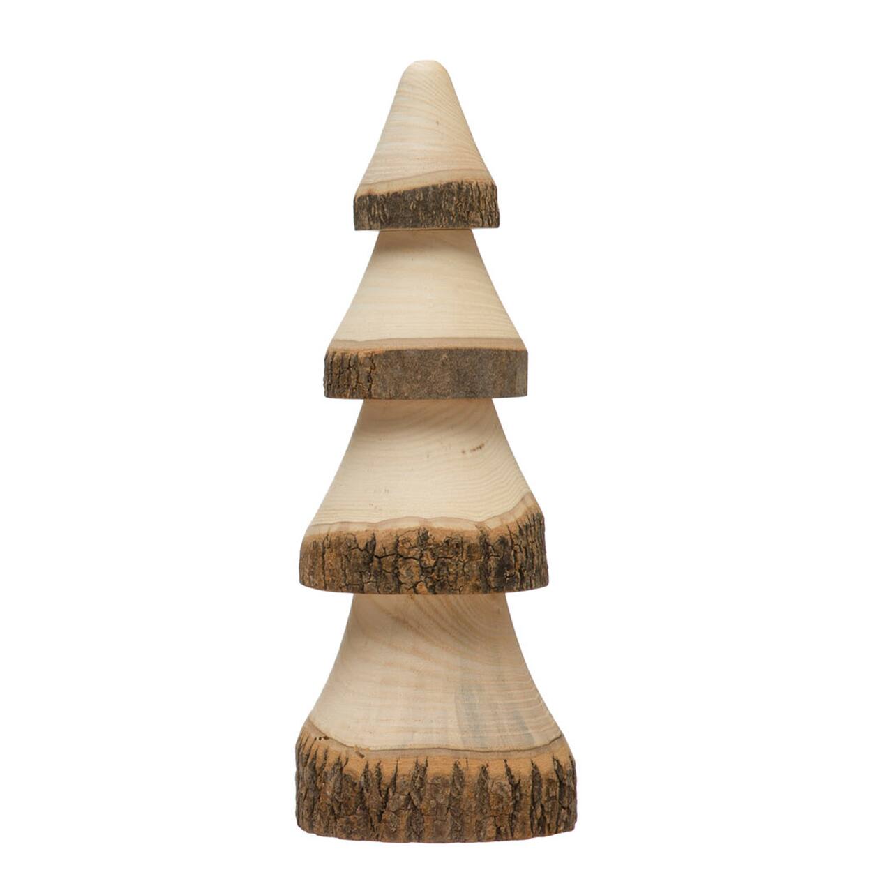 Hello Honey® 6.5" Natural Hand-Carved Wood Tree